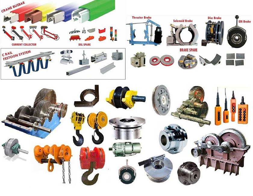 INDEF Demag Kone Conical EOT Crane Spare Suppliers and Dealers in India